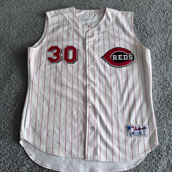 Vintage 2000 Authentic Russell Ken Griffey Jr MLB Cincinnati Reds Jersey Mens 48 - Picture 2 of 12